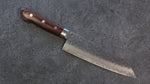 Seisuke Acier suédois Martelé Santoku  165mm Acajou Manipuler - japanny-FR