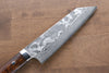 Takeshi Saji VG10 Damas noir Bunka  180mm Ironwood Manipuler - japanny-FR