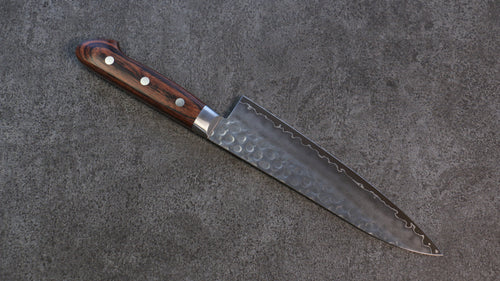 Seisuke Acier suédois Martelé Gyuto  180mm Acajou Manipuler - japanny-FR