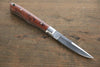 Moki Trout & Bird Fixed Blade Knife w/ Chinese Quince (dark) - japanny-FR