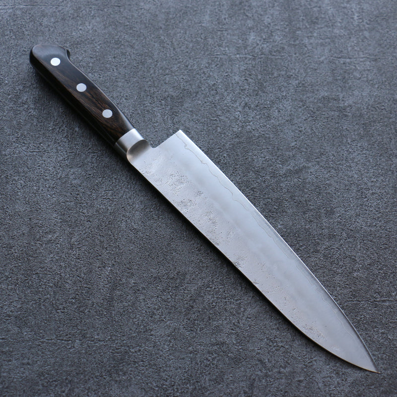 Seisuke Acier argenté NO.3 Nashiji Gyuto  210mm Bois de Pakka marron Manipuler - japanny-FR