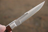 Moki Trout & Bird Fixed Blade Knife w/ Chinese Quince (dark) - japanny-FR