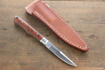 Moki Trout & Bird Fixed Blade Knife w/ Chinese Quince (dark) - japanny-FR