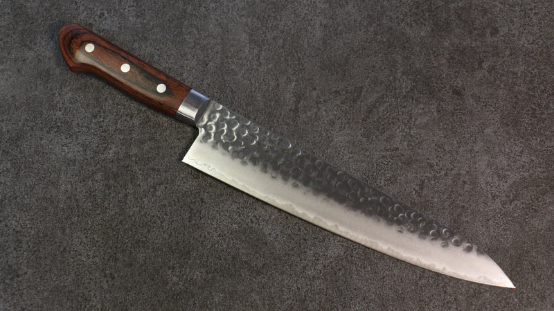 Seisuke Acier suédois Martelé Gyuto  240mm Acajou Manipuler - japanny-FR