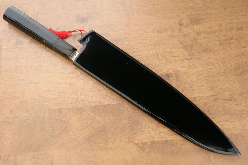 Yu Kurosaki Senko R2/SG2 Martelé Dragon Chinkin Gyuto  240mm Laqué Manipuler avec Gaine - japanny-FR