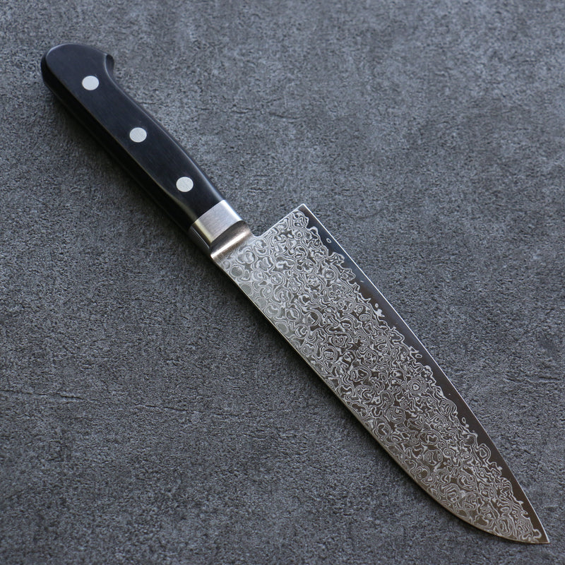 Seisuke ZA-18 Damas Santoku  165mm Bois de pakka noir Manipuler - japanny-FR