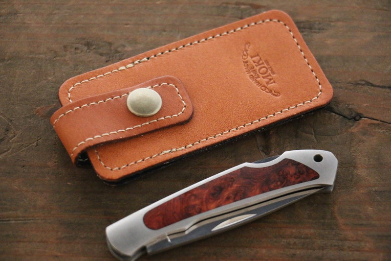 Moki Ezo Red Fox Pocket Knife - japanny-FR