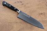 La lame de Takamura VG10 Migaki Terminé Santoku  170mm Bois de pakka noir Manipuler - japanny-FR