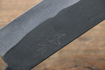 Shungo Ogata Acier Blanc No.2 Kurouchi Damas Nakiri  165mm Jarrah Manipuler - japanny-FR