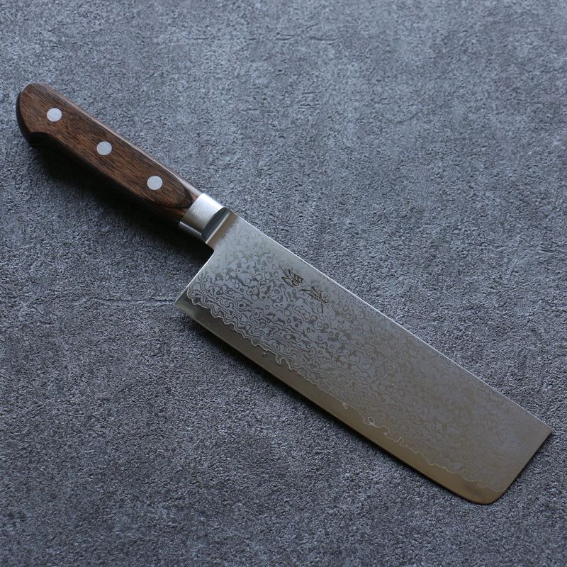 Seisuke VG10 33-Couches Damas Nakiri  165mm Bois de Pakka marron Manipuler - japanny-FR