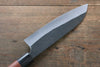 Shungo Ogata Acier Blanc No.2 Kurouchi Damas Santoku  165mm Jarrah Manipuler - japanny-FR