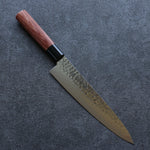 Kanetsune DSR-1K6 Martelé Gyuto  210mm Bois de pakka rouge Manipuler - japanny-FR