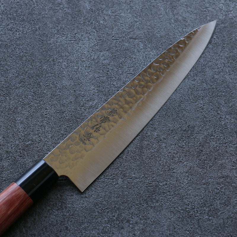 Kanetsune DSR-1K6 Martelé Gyuto  210mm Bois de pakka rouge Manipuler - japanny-FR