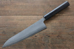 Shungo Ogata Acier argenté NO.3 Damas Finition noire Gyuto  210mm Shitan Manipuler - japanny-FR