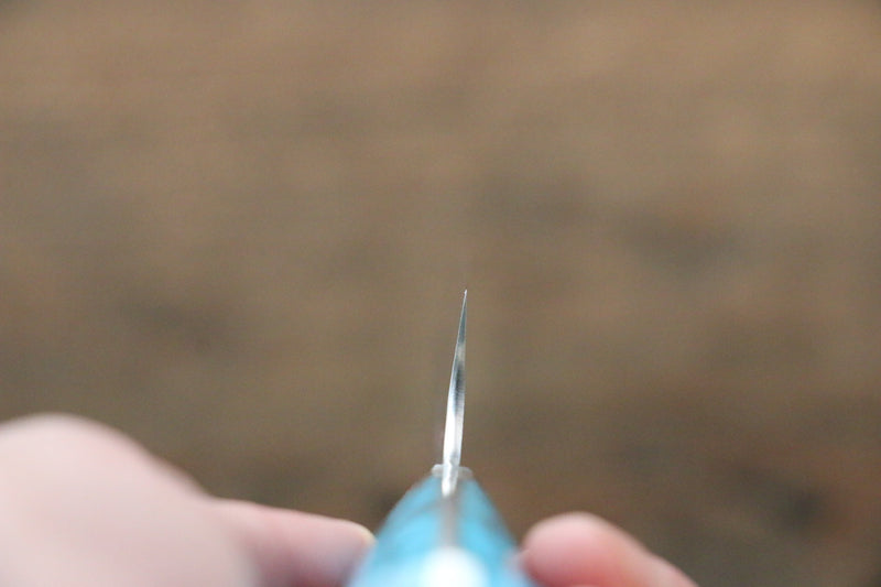 Yu Kurosaki Fujin SPG2 Martelé Damas Petite-utilité  130mm Turquoise Manipuler - japanny-FR