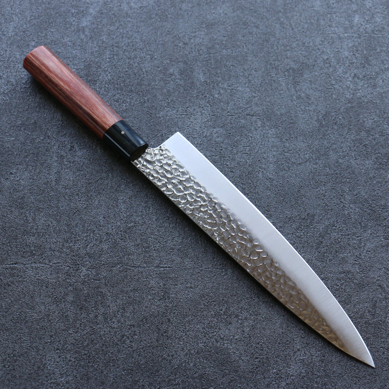 Kanetsune DSR-1K6 Martelé Gyuto  240mm Bois de pakka rouge Manipuler - japanny-FR