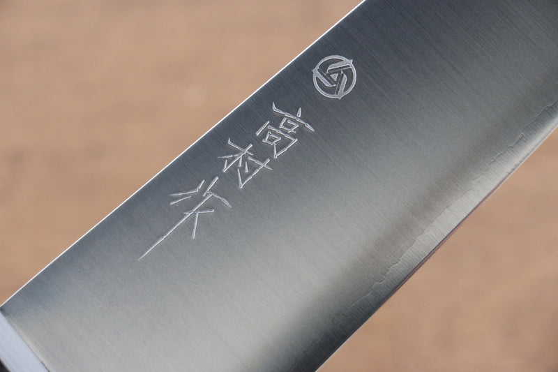 La lame de Takamura VG10 Migaki Terminé Gyuto  180mm Bois de pakka noir Manipuler - japanny-FR