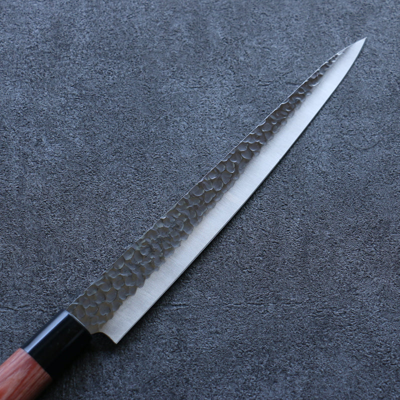 Kanetsune DSR-1K6 Martelé Sujihiki  240mm Bois de pakka rouge Manipuler - japanny-FR