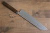 Seisuke Nami AUS10 Mirrored Finish Damascus Kiritsuke  240mm Oak Handle - japanny-FR