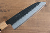 Seisuke Shitan Blue Super Hammered Kurouchi Santoku  170mm Shitan Handle - japanny-FR