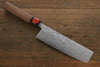 Shigeki Tanaka Acier Bleu No.2 Damas Nakiri  165mm Noix Manipuler - japanny-FR