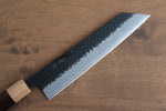 Seisuke Shitan Blue Super Hammered Kurouchi Kiritsuke  210mm Shitan Handle - japanny-FR