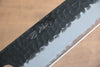 Seisuke Shitan Blue Super Hammered Kurouchi Kiritsuke  210mm Shitan Handle - japanny-FR