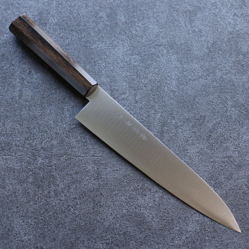 Kanetsune Ichizu VG10 Gyuto  210mm Bois de Pakka marron Manipuler - japanny-FR