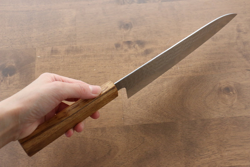 Yu Kurosaki Senko R2/SG2 Martelé Gyuto  210mm Chêne vivant laqué Manipuler - japanny-FR