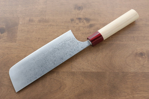 Masakage Kiri VG10 Damas Nakiri  170mm Magnolia Manipuler - japanny-FR