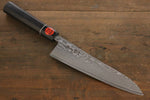 Shigeki Tanaka SG2 Damas Gyuto  210mm Bois d'ébène Manipuler - japanny-FR