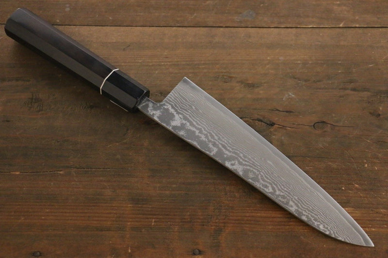 Shigeki Tanaka  ensemble de couteaux japonais R2 Damas Gyuto 210mm & Petty 150mm - japanny-FR