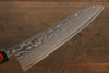 Shigeki Tanaka SG2 Damas Gyuto  210mm Bois d'ébène Manipuler - japanny-FR