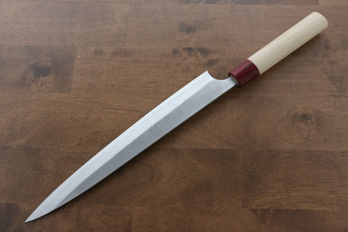 Masakage Yuki Acier Blanc No.2 Nashiji Sujihiki  270mm Magnolia Manipuler - japanny-FR