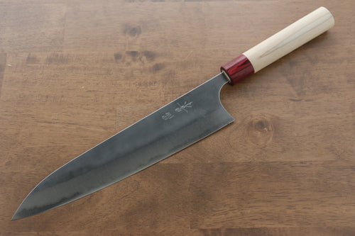 Masakage Yuki Acier Blanc No.2 Nashiji Gyuto  240mm Magnolia Manipuler - japanny-FR