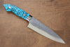 Takeshi Saji SRS13 Martelé Petite-utilité  130mm Bleu turquoise (style Nomura) Manipuler - japanny-FR