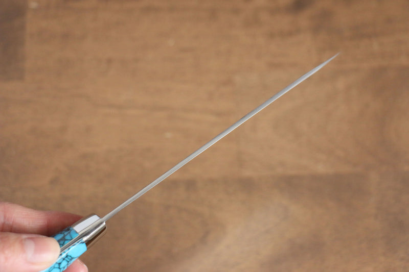 Takeshi Saji SRS13 Martelé Petite-utilité  130mm Bleu turquoise (style Nomura) Manipuler - japanny-FR