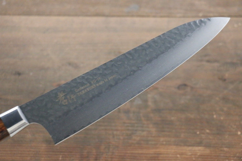 Sakai Takayuki VG10 33-Couches Damas Gyuto 210mm Désert Ironwood(Modèle Sugihara
) Manipuler - japanny-FR