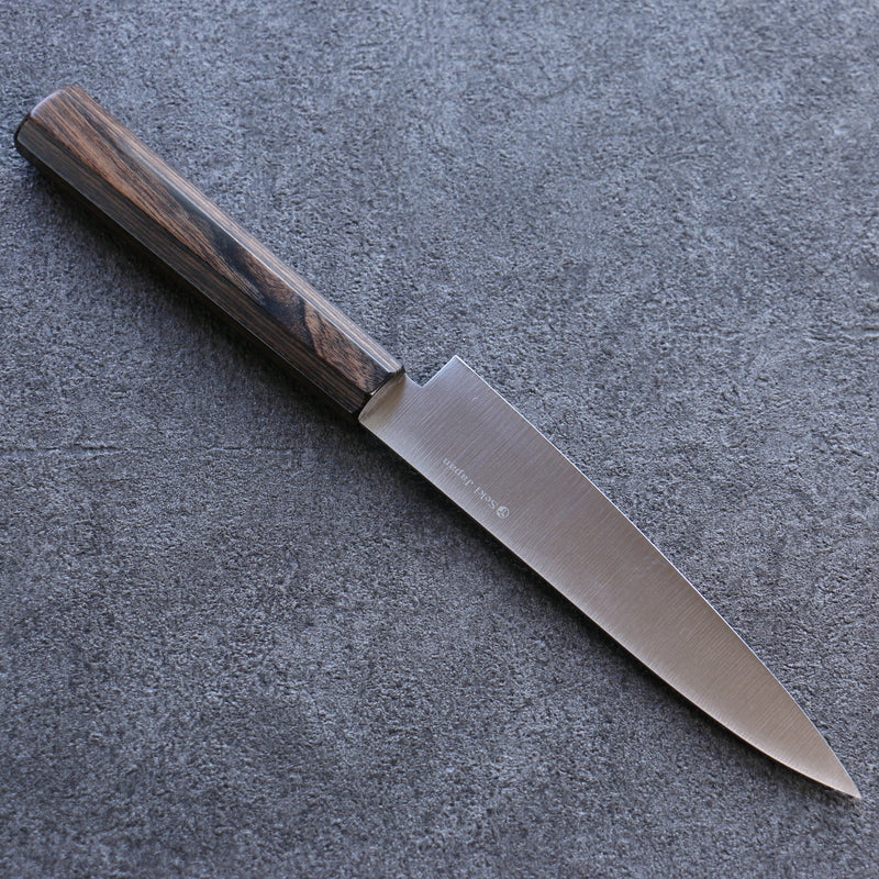 Kanetsune Ichizu VG10 Petite-utilité  135mm Bois de Pakka marron Manipuler - japanny-FR