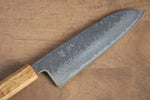 Seisuke Tsukikage AUS10 Migaki Terminé Damaacus martelé Santoku  170mm Chêne Manipuler - japanny-FR