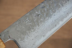 Seisuke Tsukikage AUS10 Migaki Terminé Damaacus martelé Santoku  170mm Chêne Manipuler - japanny-FR