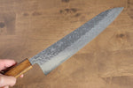 Seisuke Tsukikage AUS10 Migaki Terminé Damaacus martelé Gyuto  240mm Chêne Manipuler - japanny-FR