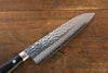 Seisuke VG10 17-Couches Damas Santoku  180mm Bois de Pakka Manipuler - japanny-FR