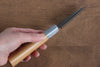 Masakage Mizu Acier Bleu No.2 Finition noire Petite-utilité  80mm Cerisier américain Manipuler - japanny-FR