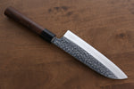 Seisuke VG10 Martelé(Maru) Santoku  165mm Morado Manipuler - japanny-FR