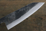 Shigeki Tanaka TEKKA Acier Bleu No.2 Kurouchi Santoku  165mm Noix Manipuler - japanny-FR