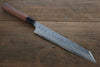 Hideo Kitaoka Acier Bleu No.2 Damas Kiritsuke Yanagiba  240mm Shitan Manipuler - japanny-FR