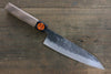 Shigeki Tanaka TEKKA Acier Bleu No.2 Kurouchi Gyuto  180mm Noix Manipuler - japanny-FR