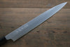 Hideo Kitaoka Acier Bleu No.2 Damas Yanagiba  300mm Shitan Manipuler - japanny-FR