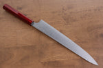 Kei Kobayashi R2/SG2 Sujihiki  270mm Laqué rouge Manipuler - japanny-FR